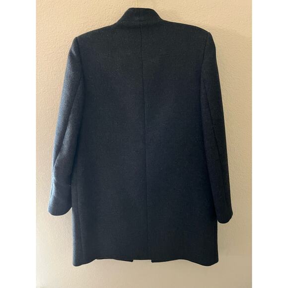 Art Du Basic Paris | Large Gray Top Coat Mockneck V Collar - Picture 7 of 7